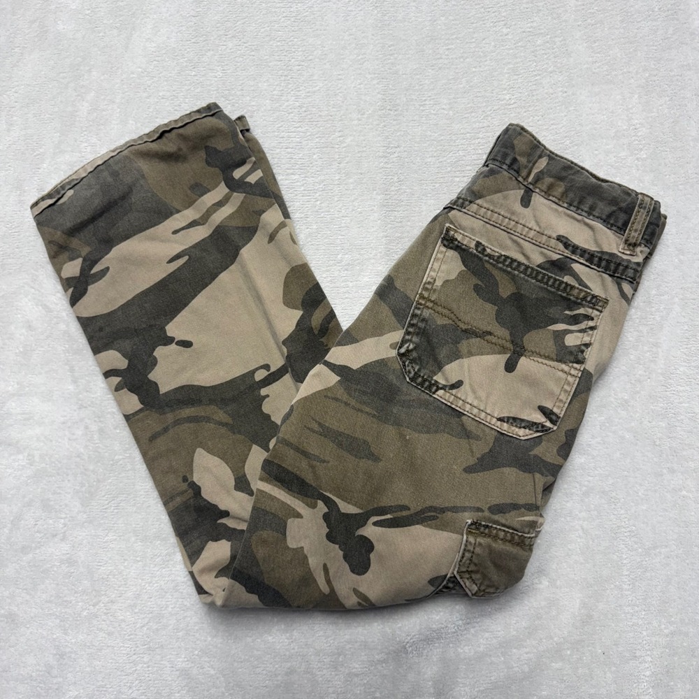 Wrangler Boys Camo Cargo Pants Size 10‎ Regular Adjustable Waist Authentic Issue